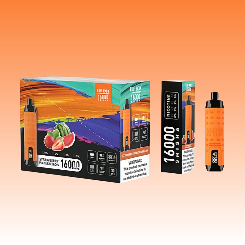 Best ELF BOX SHISHA 16000 Puffs Rechargeable Nicotine Disposable Vape with Display LED Screen 5