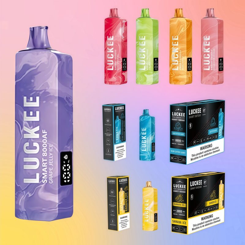 Luckee 8000AF Puffs Side Screen Disposable Vape with Smart Screen & Airflow Control 8