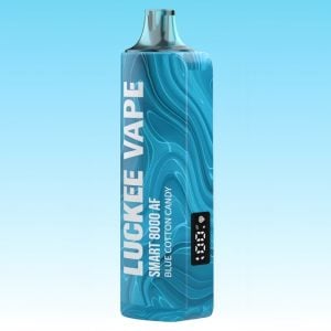 Luckee Blue Cotton Candy Flavored Rechargeable Disposable Vape 1