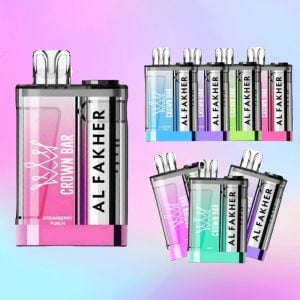 Best Al Fakher Crown Bar Crystal 9000 Puffs 5% Nicotine Disposable Vape 1