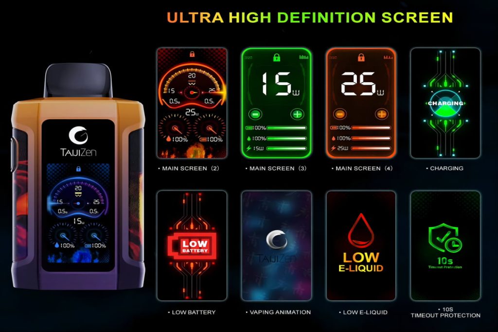 IJOY TaijiZen Judo 24000 Puffs screen highlights