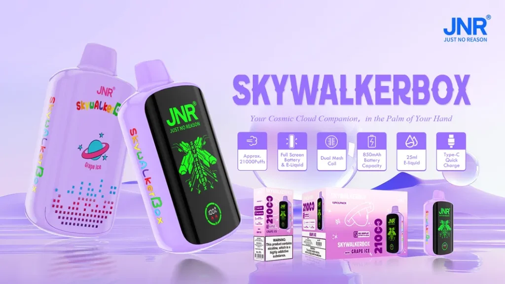 Key features of JNR Skywalker box 21000 puffs