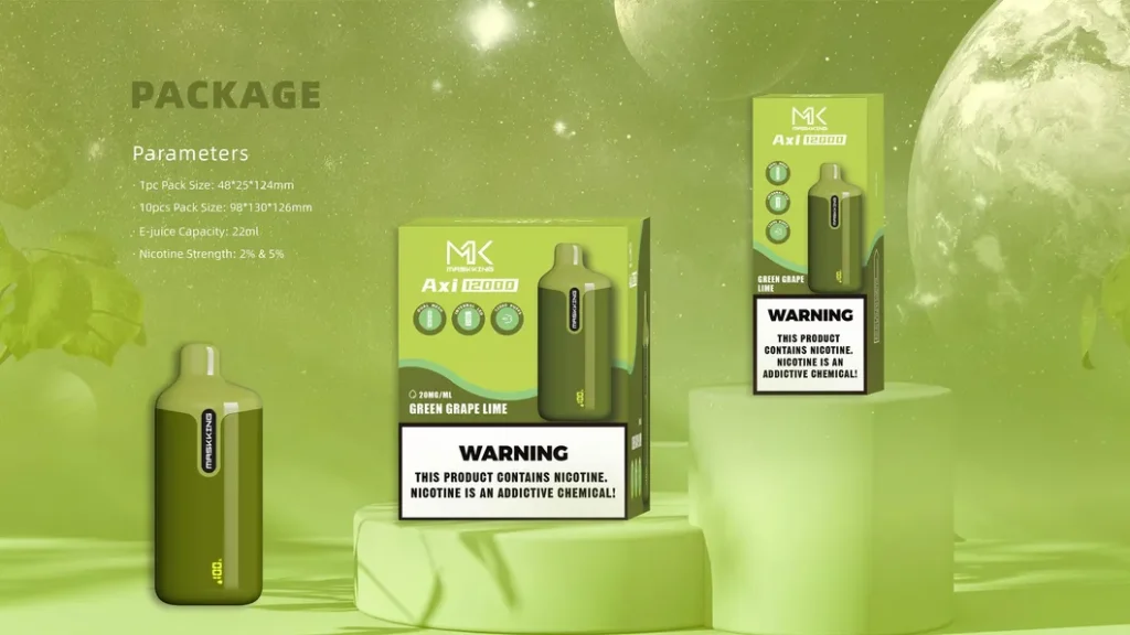 Maskking Axi 12000 Puffs vape product features