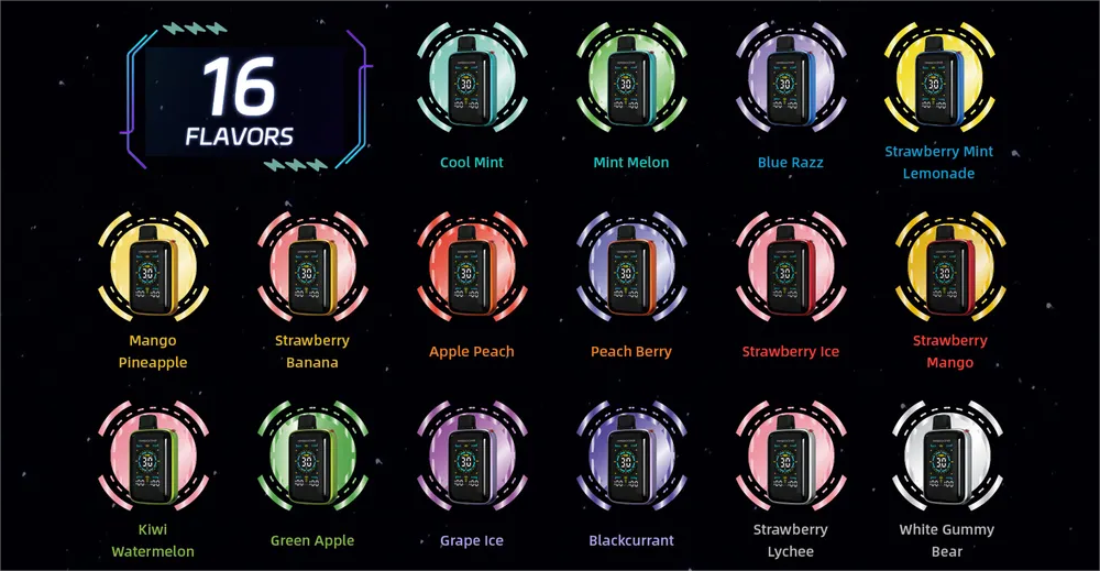 Maskking Vimaxi 20000 Puffs vape flavor lists