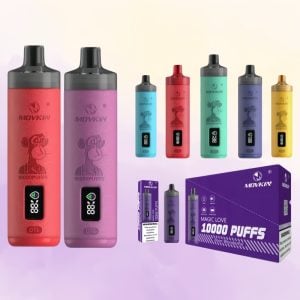 Portable Movkin DTL 10000 Puff Flavored Zero Nicotine Disposable Vape Bar 1