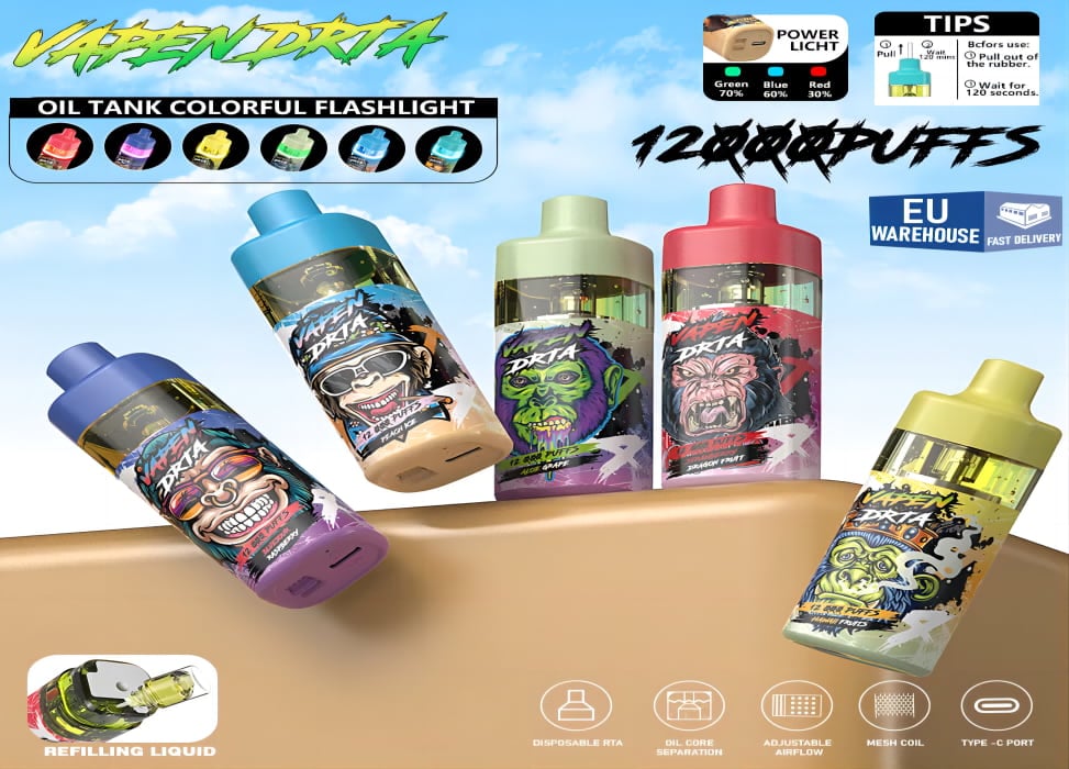 Vapen Drta 12000 12K Puffs product features