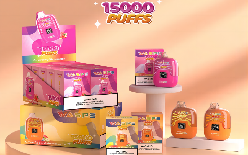 Waspe Digital Box 15K Puffs vape product features