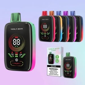 Wholesale Tesla Bar XT 25000 Puffs Smart Screen Nicotine Vape Disposable 1