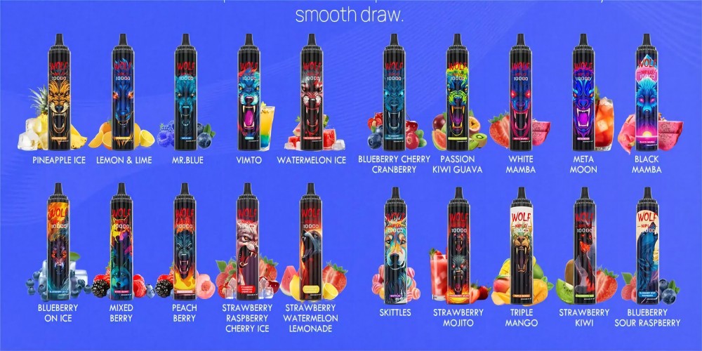 flavor list of jnr wolf niplo 10000 puff vape