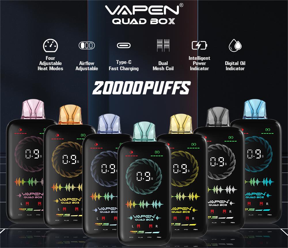 vapen quad box 20000 puffs product features
