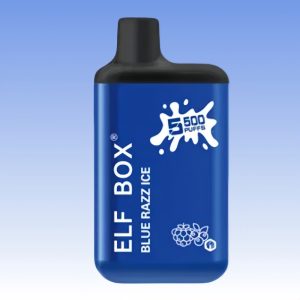 Best Bulk Buy Elf Box Blue Razz Ice Flavor Nicotine Free Disposable Vape 1