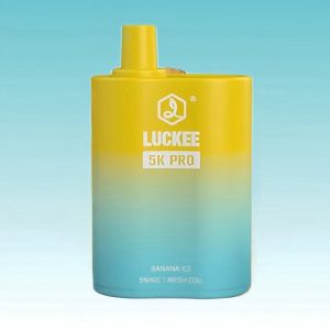 Best Luckee Banana Ice Flavored Rechargeable Disposable Vape 1
