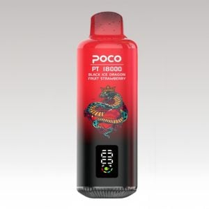 Best POCO Black Ice Dragon Fruit Strawberry Flavored Disposable Vape 1