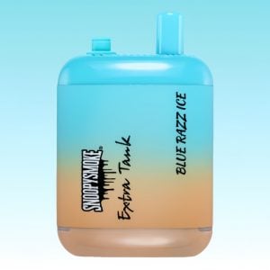Best Snoopy Smoke Blue Razz Ice Flavored Dual Chamber Disposable Vape 1