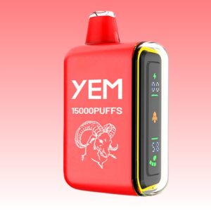 Best YEM Strawberry Bubblegum Flavored Display Side Screen Disposable Vape 1