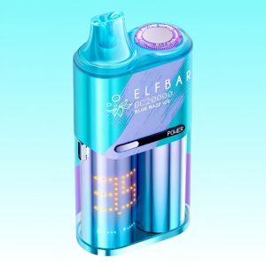Elf Bar Blue Razz Ice Flavored Rechargeable Vape Disposable 1