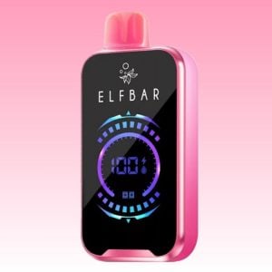 Elf Bar Full Display Screen Disposable Vape Peach Ice Flavor 1
