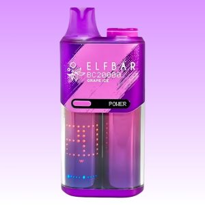 Elf Bar Grape Ice Flavoured Curved Screen Disposable Vape 1