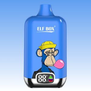 Elf Box Blue Razz Ice Flavored Non Nicotine Disposable Vape 1