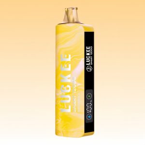 Luckee Banana Ice Flavored Adjustable Airflow Side Screen Disposable Vape 1