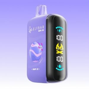 New Elf Bar Grape Ice Flavored Type C Charging Disposable Vape 1