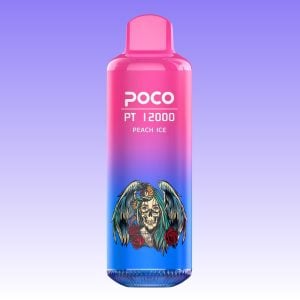 POCO Peach Ice Flavored Rechargeable Disposable Vape Pen 1