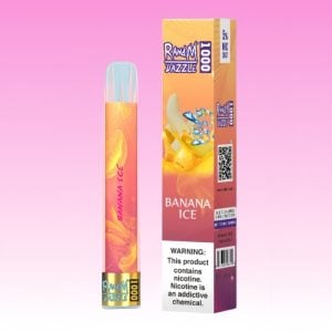 Randm Banana Ice Flavored Disposable Vape with RGB Light 1