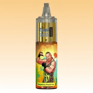 Randm Raspberry Peach Ice Flavored Disposable Vape Bar with RGB Light 1