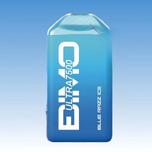 Wholesale Bimo Blue Razz Ice Flavored Non Nicotine Disposable Vape 1